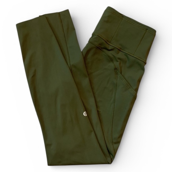 lululemon athletica Pants - lululemon athletica High-Rise Leggings in Olive Green